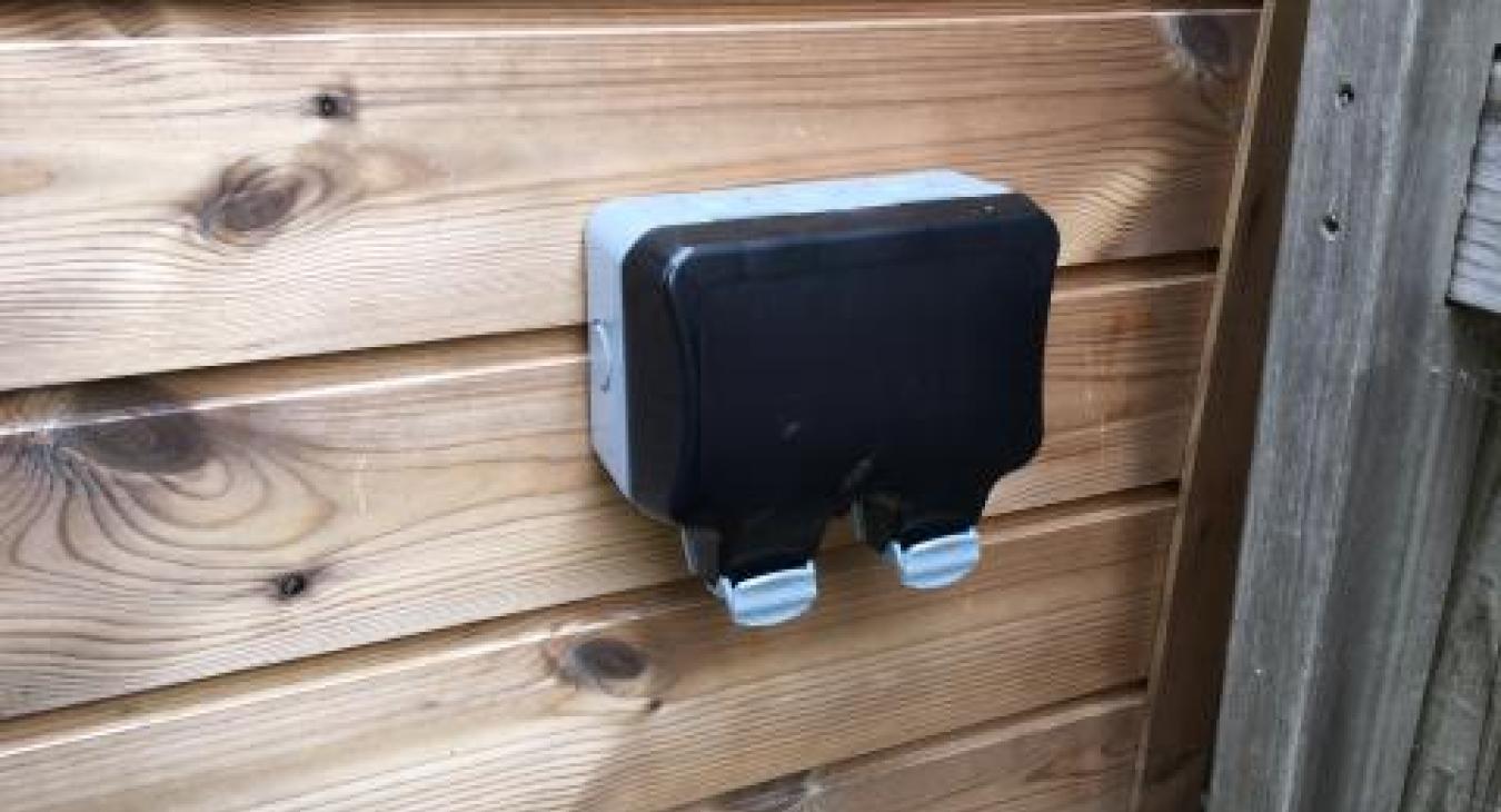 Outside socket installed in Beckenham