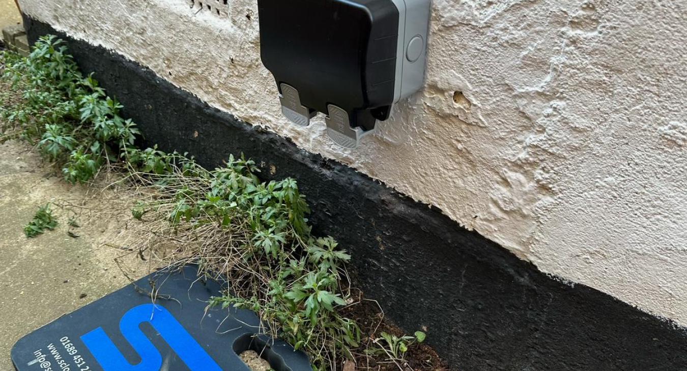 Outdoor socket installation in Petts Wood