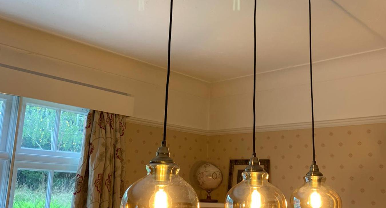 Dining room light replacement in Chislehurst